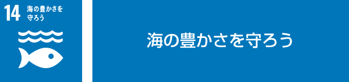 SDGsの取り組み 持続可能な開発のために、海洋・海洋資源を保全し、持続可能な形で利用する 海と資源を守ろう →資源ごみの分別回収 →可燃物・プラスチック製品の分別 →マイバッグやマイボトル・マイ箸を持ち歩く →プラスチックファイルから紙ファイルへの変更推進